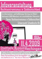 Flyer Hechingen 11.4.2009