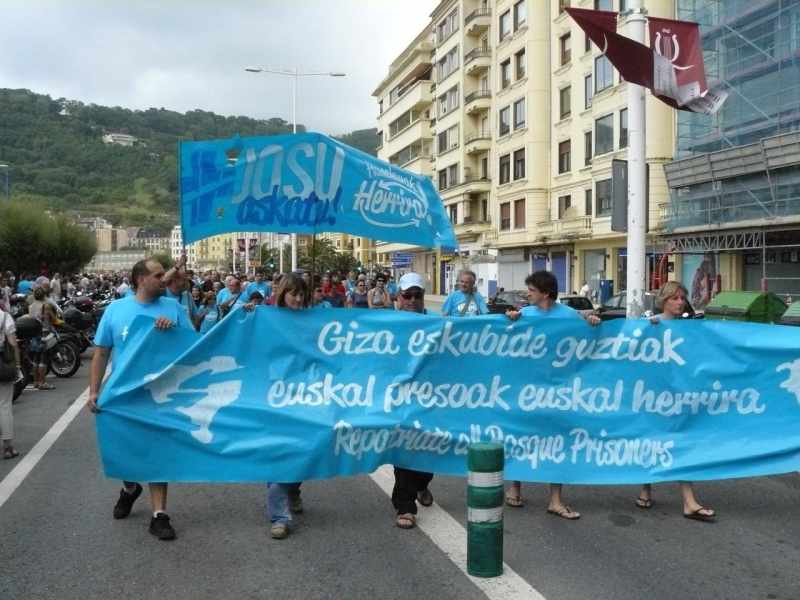 Demo in Donostia zur Festwoche Demo in Donostia zur Festwoche