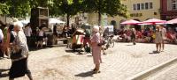 Wasserschlacht auf dem Rathausplatz