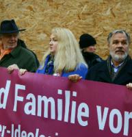 AfD-Mitglied Anette Schultner auf der homophoben "Demo für alle" am 22.11.2014 in Hannover