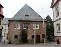 Wormser Synagoge nach dem Brandanschlag