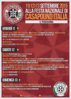 Direzione Rivoluzione 2015 - Programm