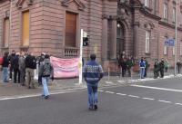 Solidarische Unterstützung vor dem Amtsgericht