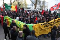 Die letzten Meter der Demo vor der Einkesselung