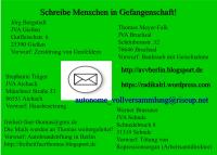 Flyer der näxhten Autonomen Vollversammlung (Rückseite)