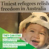 Tiniest refugees relish freedom