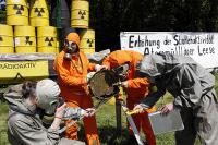 Protest gegen Atommülllager in Gewerbegebiet Leese (Niedersachsen)