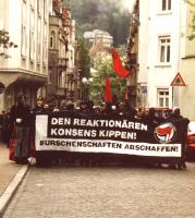 Mit der Demo am 30.04.1997 und den anschließenden direkten Aktionen war es erstmals gelungen, die Burschen aus der Altstadt zu vertreiben.