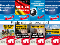 AfD und NPD: finde den Unterschied