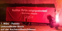 Demo gegen rassistische Politik in Passau