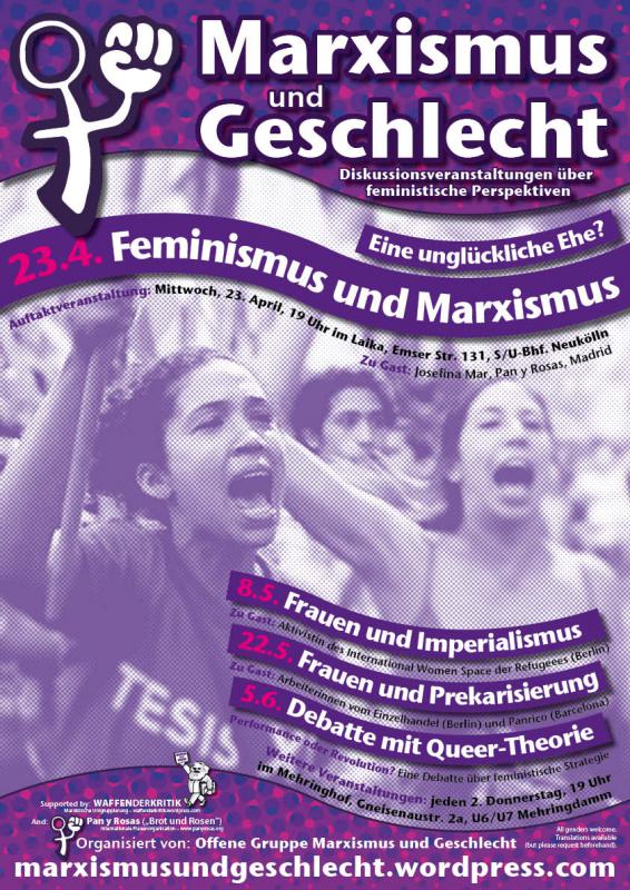 Marxismus und Geschlecht Plakat