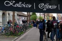 23.04.2010, Die Gartenstraße 19 in der Freiburger Innenstadt wurde besetzt. Es gab VoKü und ein Umsonst- sowie ein Infoladen wurden eingerichtet.