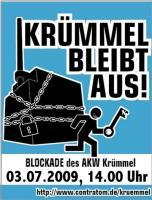 "Krümmel stays off. Blockade 3 July 2 pm"