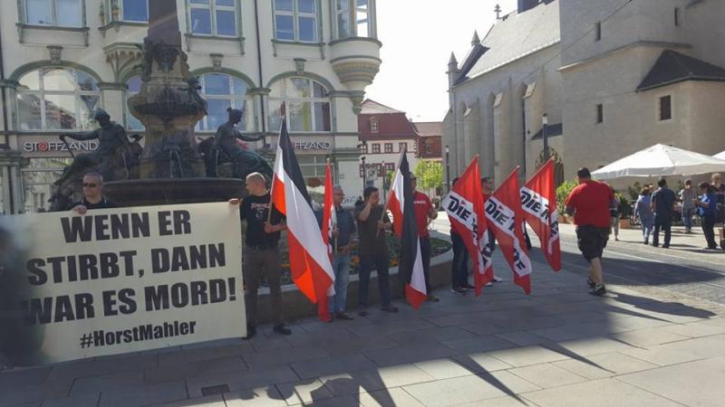 Freiheit für Horst Mahler Kundgebung in Erfurt