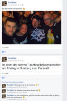 Tim Müller 2.v.r auf seinem Facebook-Profil