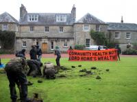Kohleproteste in Schottland - Graben im Garten des Lords