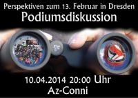 Podiumsdiskussion zum 13. Februar in Dresden