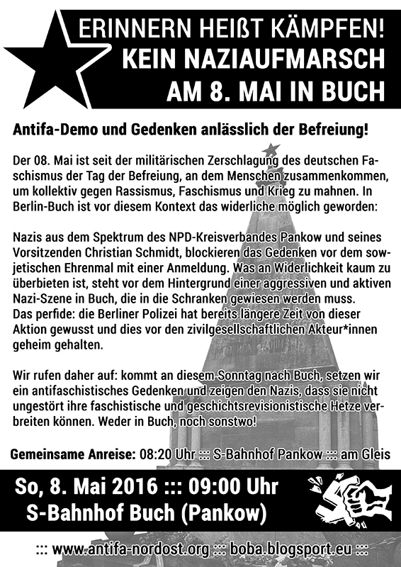 Flyer: Erinnern heißt kämpfen!