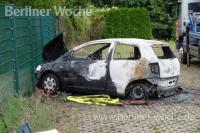 Auch dieser VW Polo wuirde durch Flammen zerstört. (Foto: Ralf Drescher)