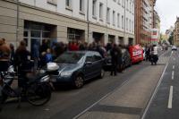 Kundgebung anlässlich der Schließung des Leipziger NPD-Zentrums Odermannstraße 8