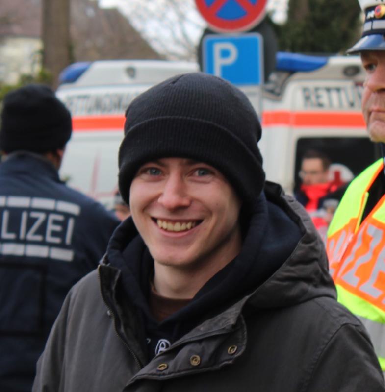 28.02.2015 Sebastian Schmidt auf NPD Demo in Singen 