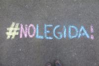 Strassenkreide #nolegida