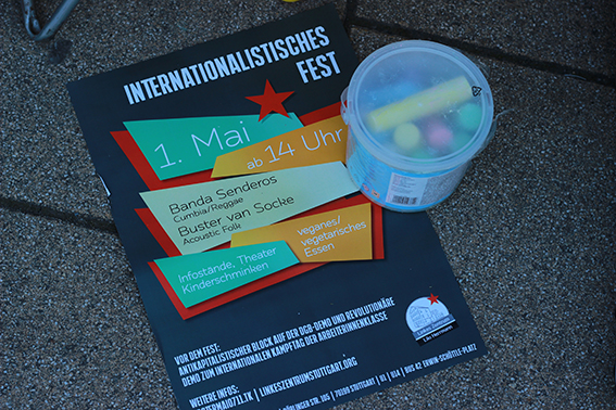 Flyer für das internationalistische Fest