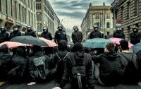 Blockade der IB-Demo am 17.06.2016 in Berlin