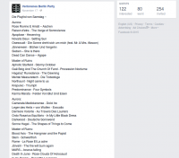 Playlist der „Verlorenes Berlin“-Party am 14. November 2015 im „Chesters“. (Screenshot von der Facebook-Seite von „Verlorenes Berlin“)