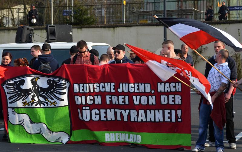 Thomas Pick bei der Neonazi-Kundgebung in Wuppertal-Barmen