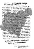 "Schandverträge": Auf dem Flugblatt sind die Teutonen als Verantwortliche angegeben. Sie gehören zu den Hardlinern in der Deutschen Burschenschaft.