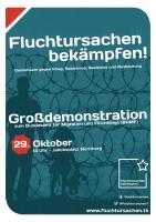 Plakat zur Demo am 29. Oktober in Nürnberg
