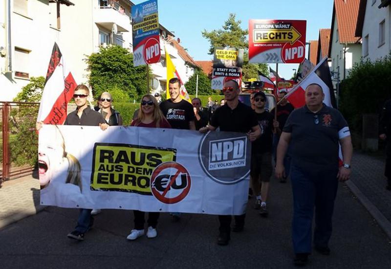 Demo zum Wahlkampfabschluss am 23. Mai 2014 in Sinsheim