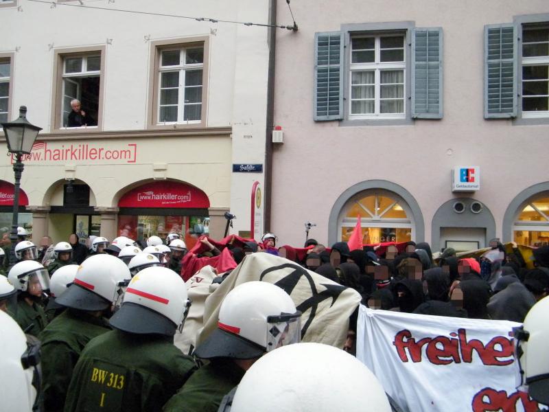 Antifaschistische Demonstration am 14. November 2009 in Freiburg