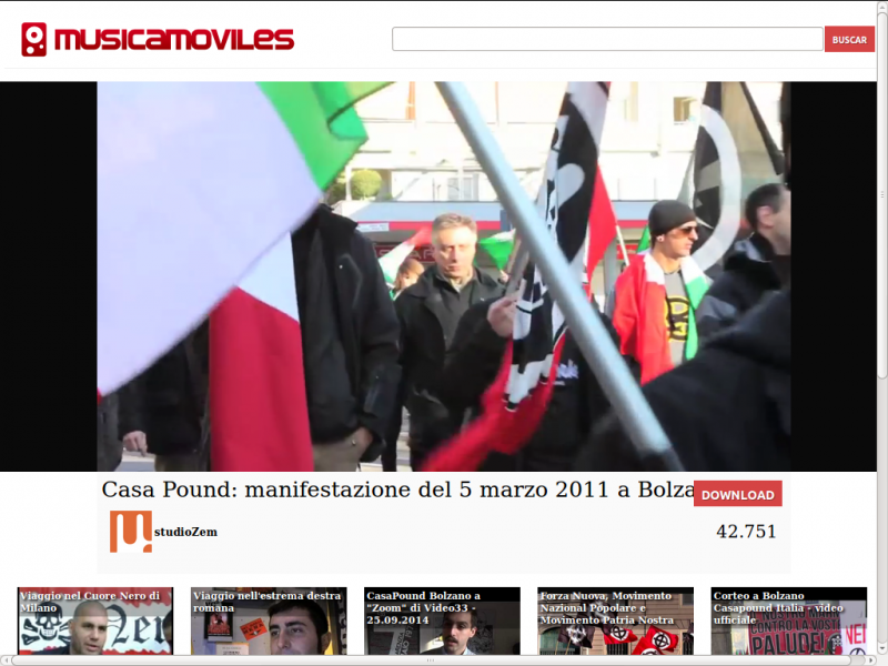 Gabriele Ardinolfi - CasaPound Demonstration am 05.11.2011 in Bozen/ studioZem