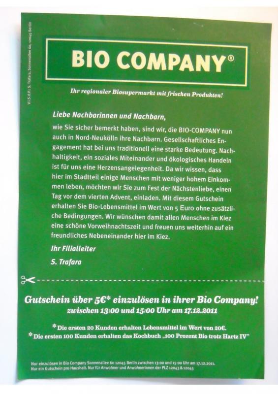Bio Company trotz Hartz 4
