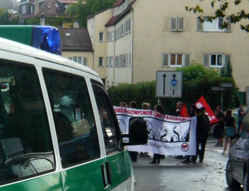 Blockade Schickhardstraße