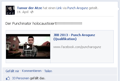 "Tumor der Atze" Chronik - Post 1