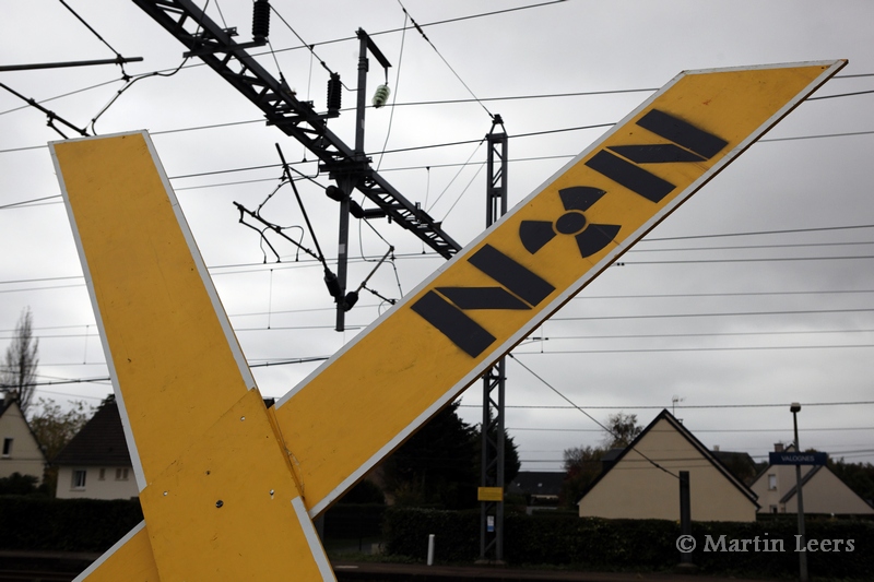 Abfahrt des Atommülltransports in Valogne // Foto: Martin Leers