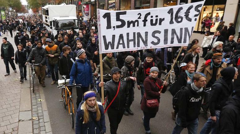 Demonstrationen gegen hohe Mieten