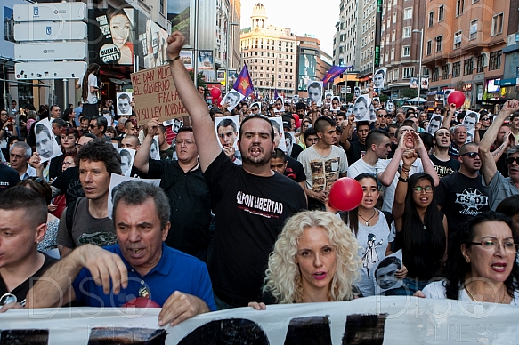 Demo gegen die Verhaftung