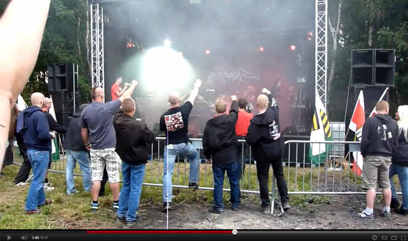 Hitlergruß, Deutsche Stimme Pressefest 2011