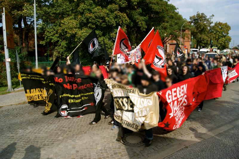 29.09. - 180 auf Antifa-Demo in Finsterwalde