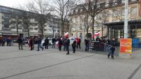 Die Rechte auf dem Stephanplatz in Karlsruhe am 28.02.2016