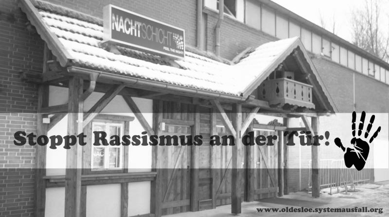 Stoppt Rassismus an der Tür