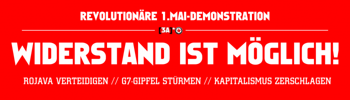 1. Mai Vorabend-Demonstration in Köln