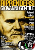 Riprendersi Giovanni Gentile von Valerio Benedetti, Veranstaltung am 18.05.2012