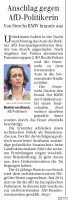 Berliner Zeitung: »Anschlag gegen AfD-Politikerin«