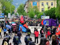 Demonstration in Freiburg am 1. Mai