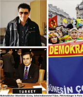 Mutmaßlicher Attentäter Güney, Geheimdienstchef Fidan, PKK-Anhänger in Paris
